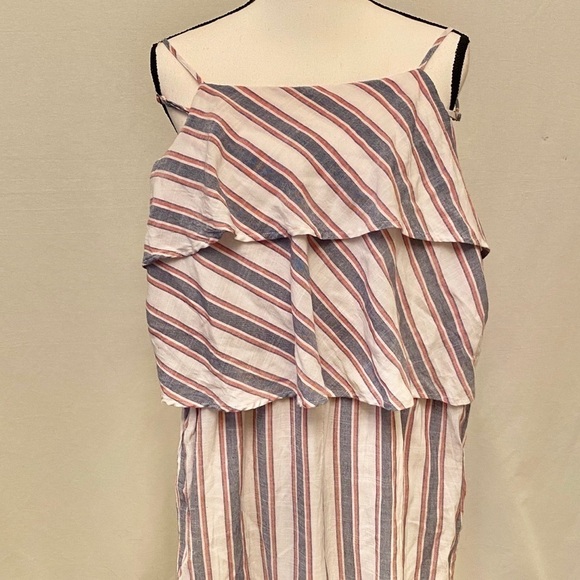 MAGNOLIA SKYE Jumpsuit  Ruffles Lightweight White - Picture 2 of 5